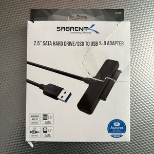 Sabrent SATA to USB Cable - USB 3.0 to 2.5” SATA I/II/III Hard Drive Adapter